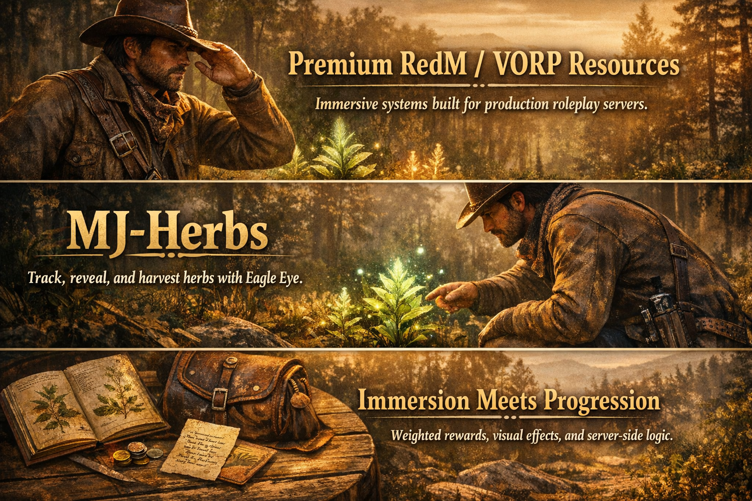 NEW MJ-Herbs | Eagle Eye Herb Gathering System for RedM