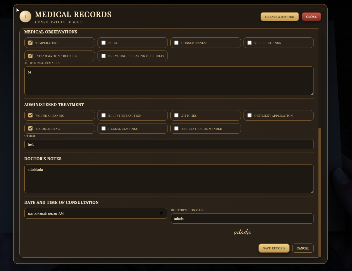 🩺⚖️ Medical Records + Law Records