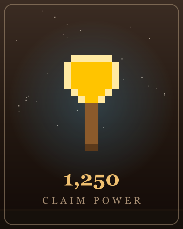 1,250 Claim Power