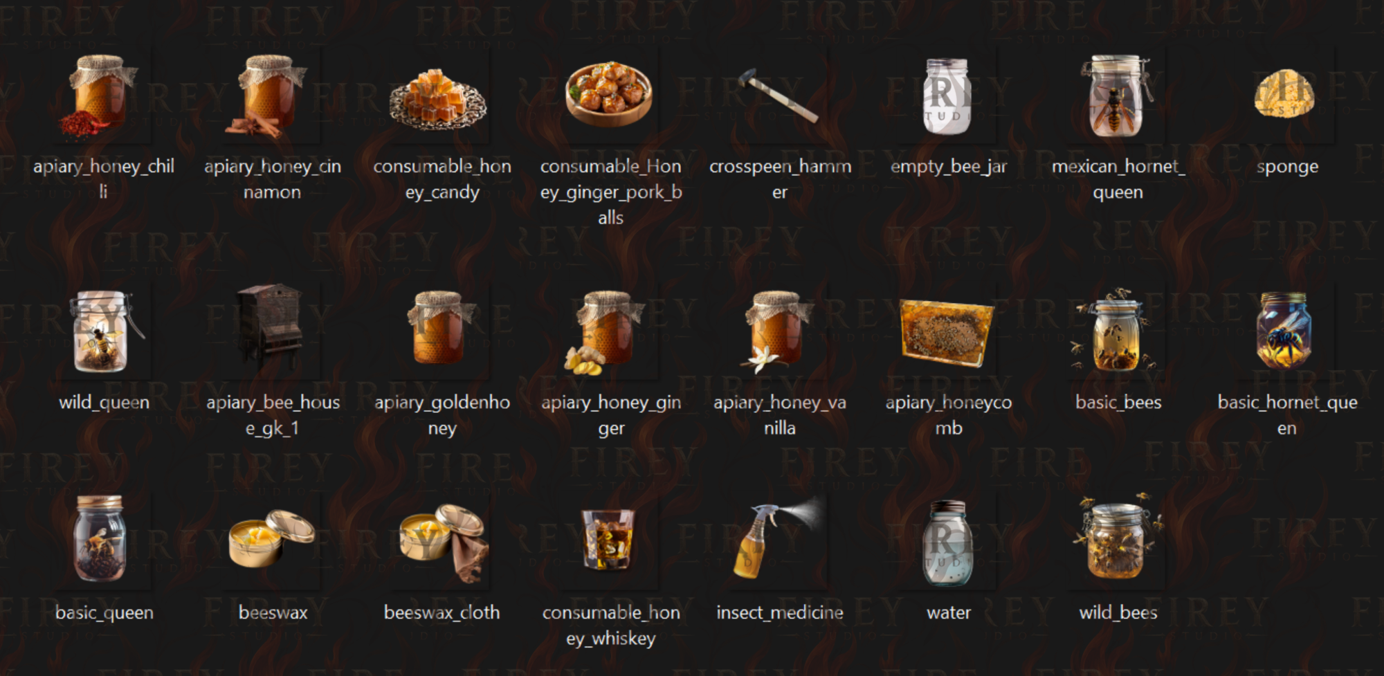 Bee/Honey Icons V1