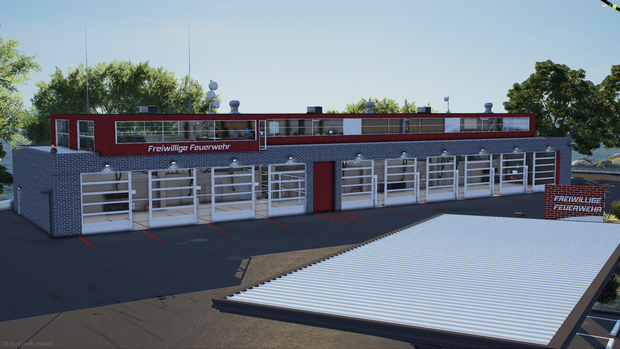[INT] [BETA!] Freiwillige Feuerwehr (FF ODER RD) Beach mit Rolltoren + Wasserrettung