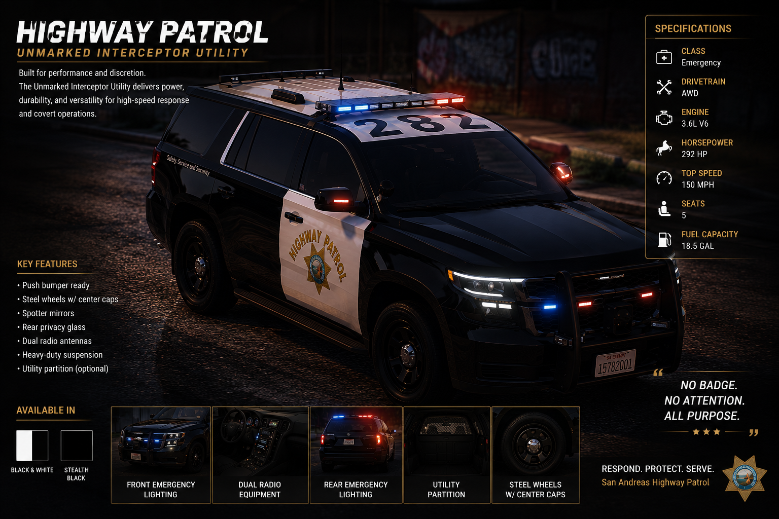 HP - 2020 Declasse Police Pursuit SUV
