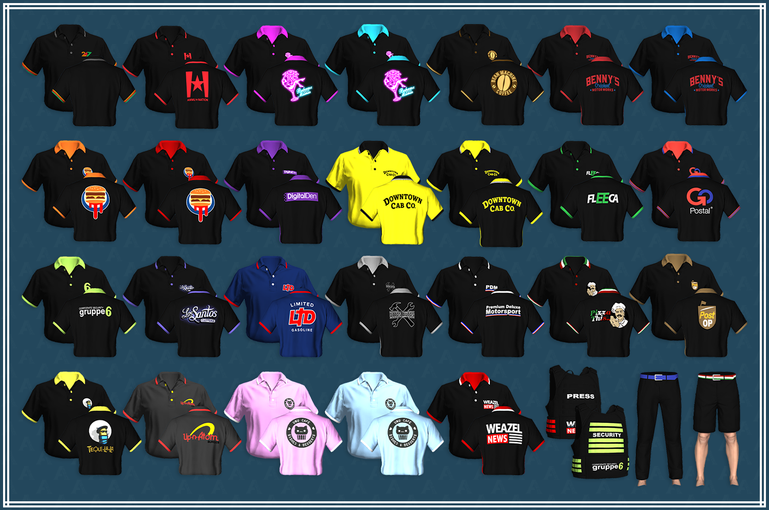 Lore-Friendly Business Clothing Pack #2