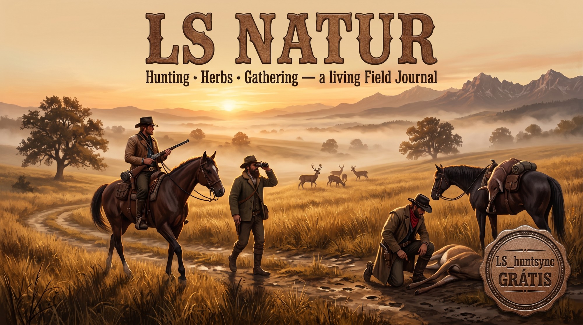 LS Natur — Hunting, Herbs & Gathering + Field Journal [RedM/VORP] + OFFER