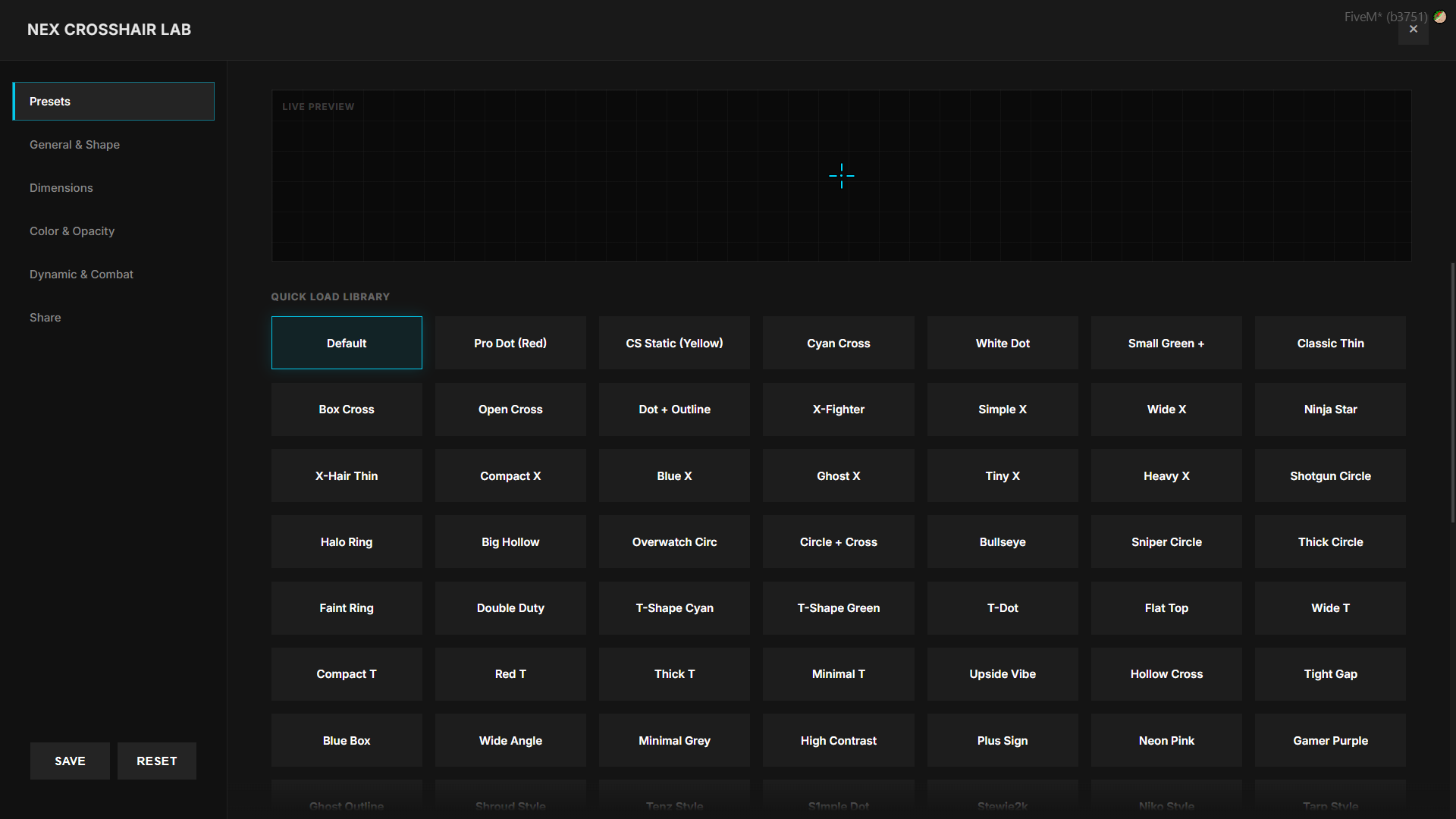 Nex Crosshair – Advanced Crosshair System by NexBlaine Scripts