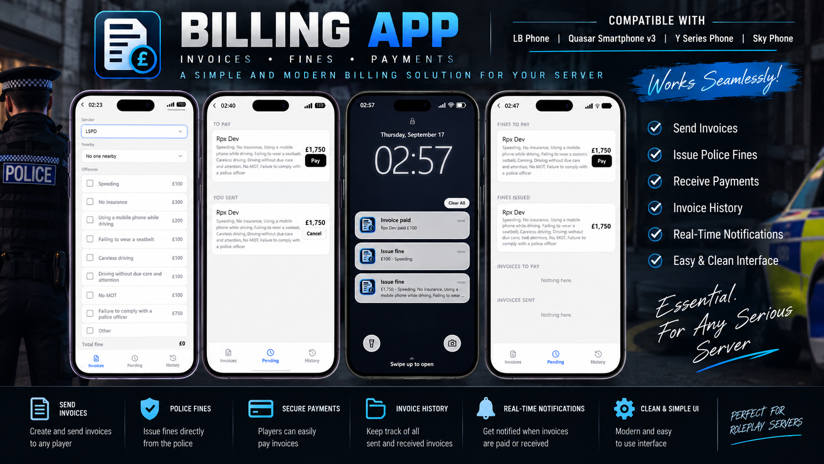 Billing App - Fines & Invoices