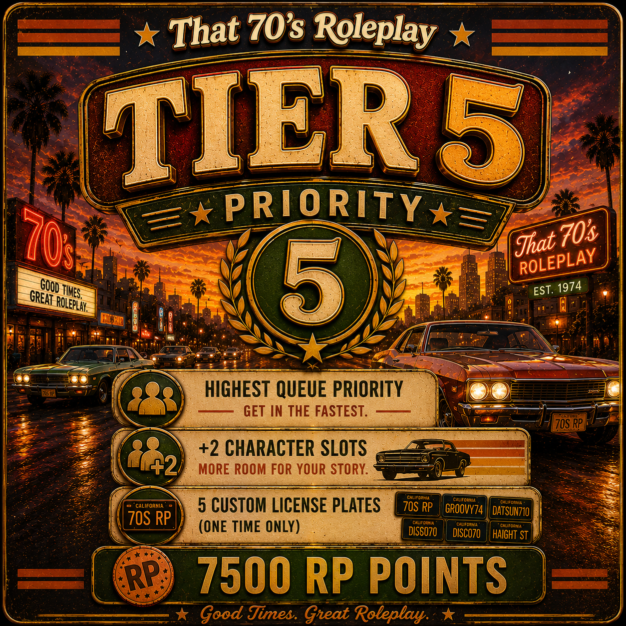 Tier 5 Priority