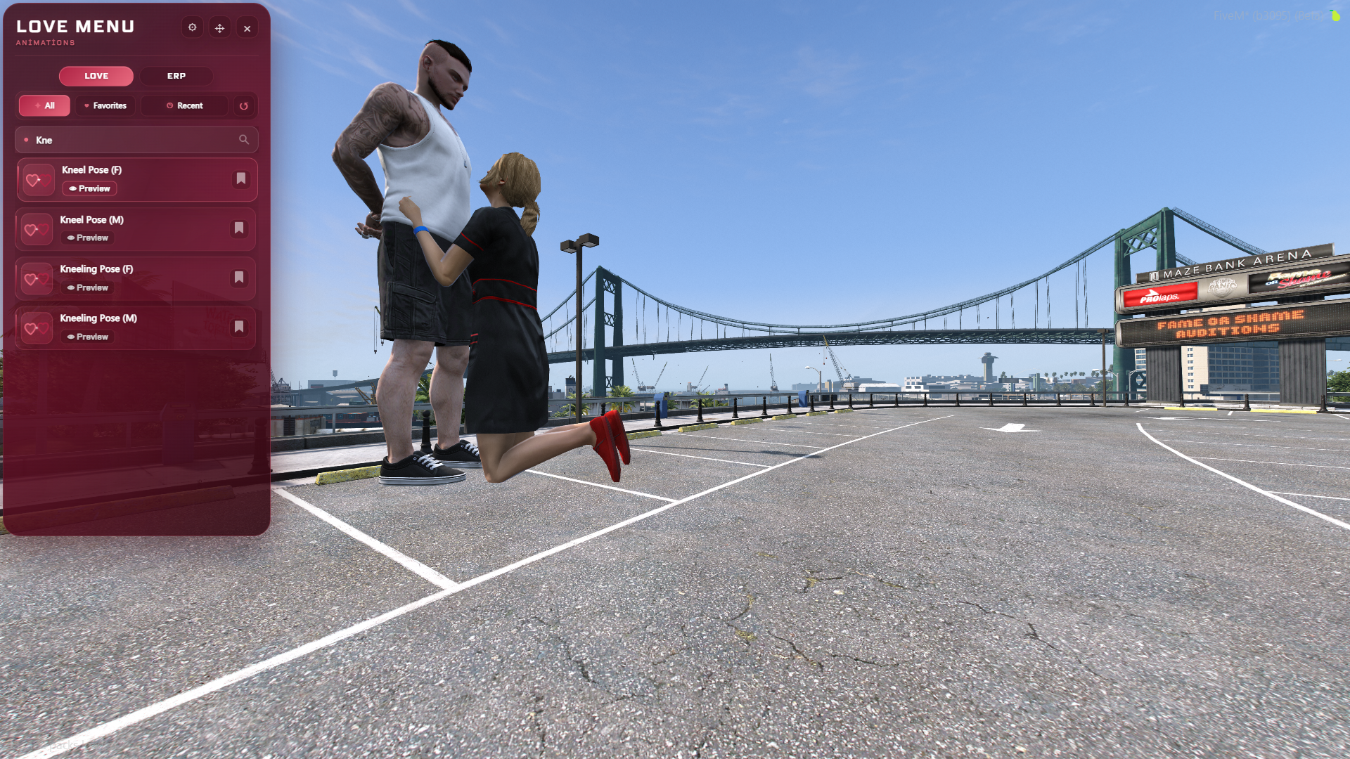 FiveM Love Menu + ERP Menu | +290 Custom Animations