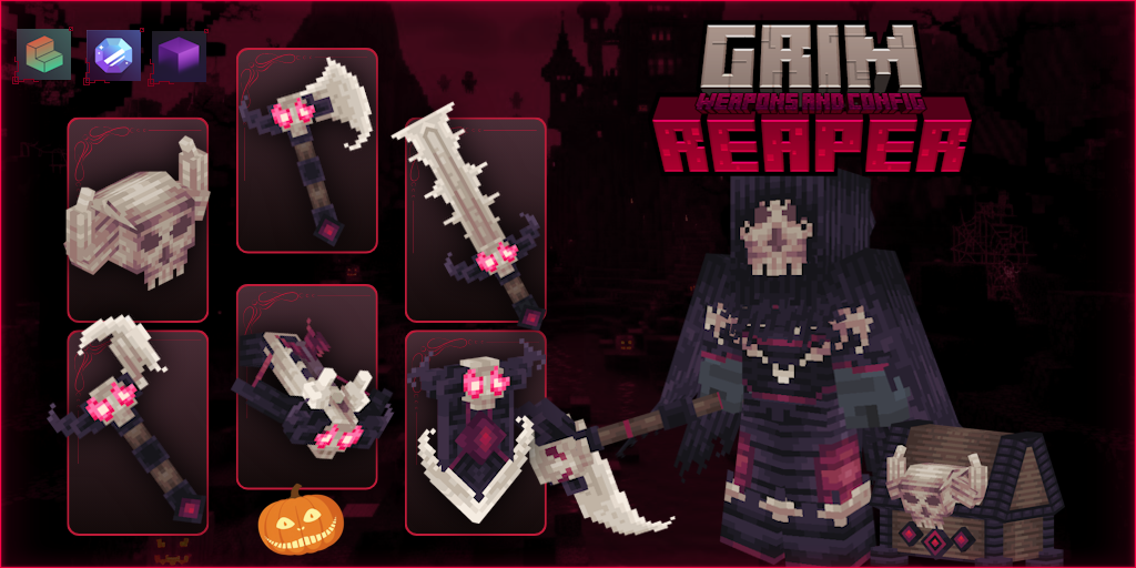 Grim Reaper Weapons & Gear Collection | GeyserMC Pack