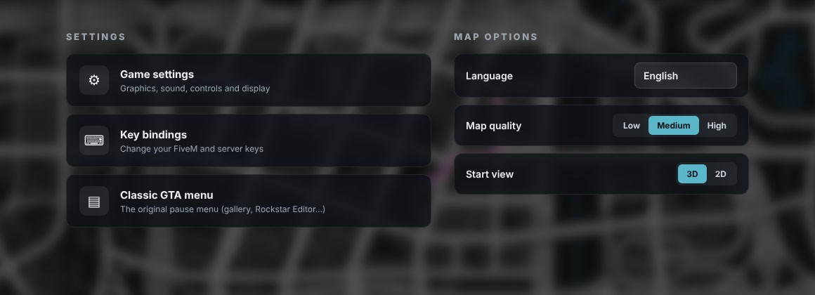 Settings tab