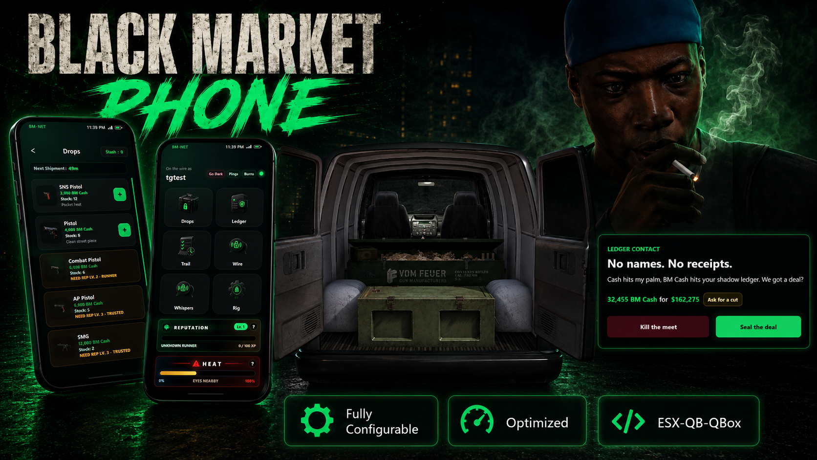 Black Market Phone [ESX-QB-QBox] [Open Source]