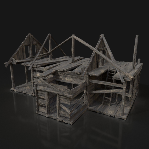 FLAMANT SHOP - Burned Medieval House