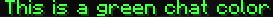 Green Chat Color
