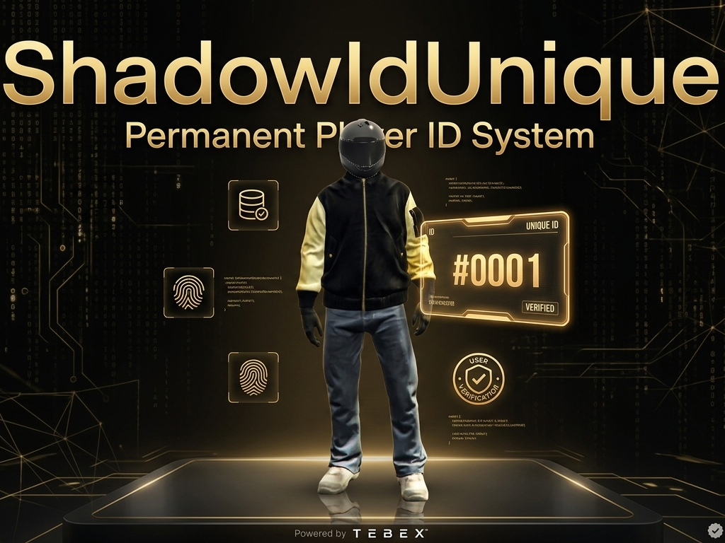 ShadowIdUnique - Permanent Player ID | ESX / QBCore / QBX / QS / Standalone | Discord Logs