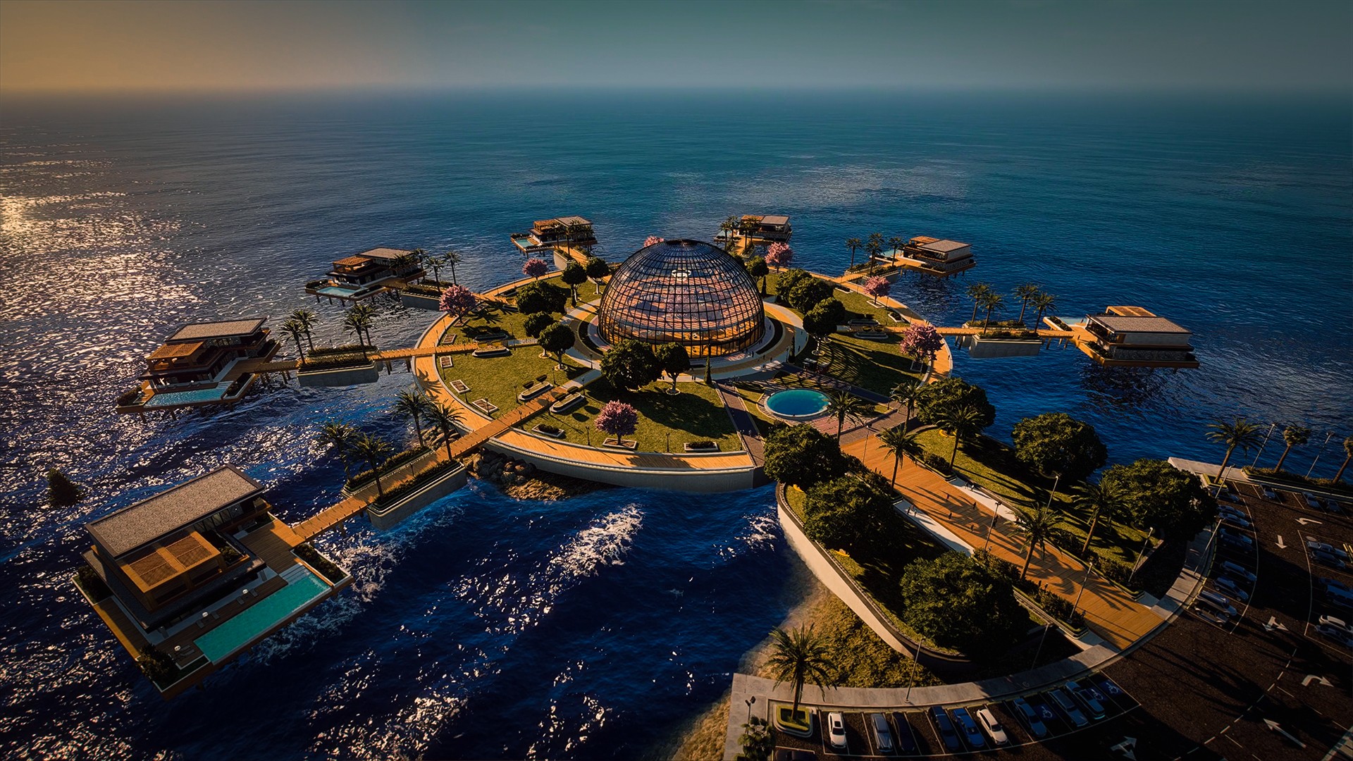 Marina Deck Resort – Over-Water Villas + Glass Dome Restobar | FiveM Luxury MLO