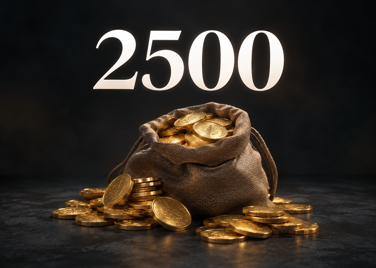 2500  Coins