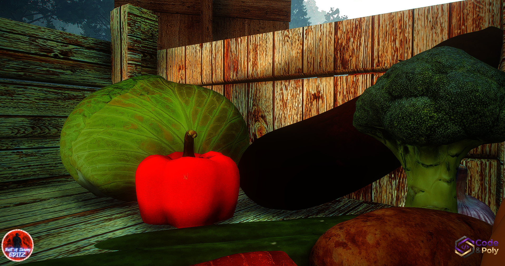 Code & Poly Gemüse und Obst Props