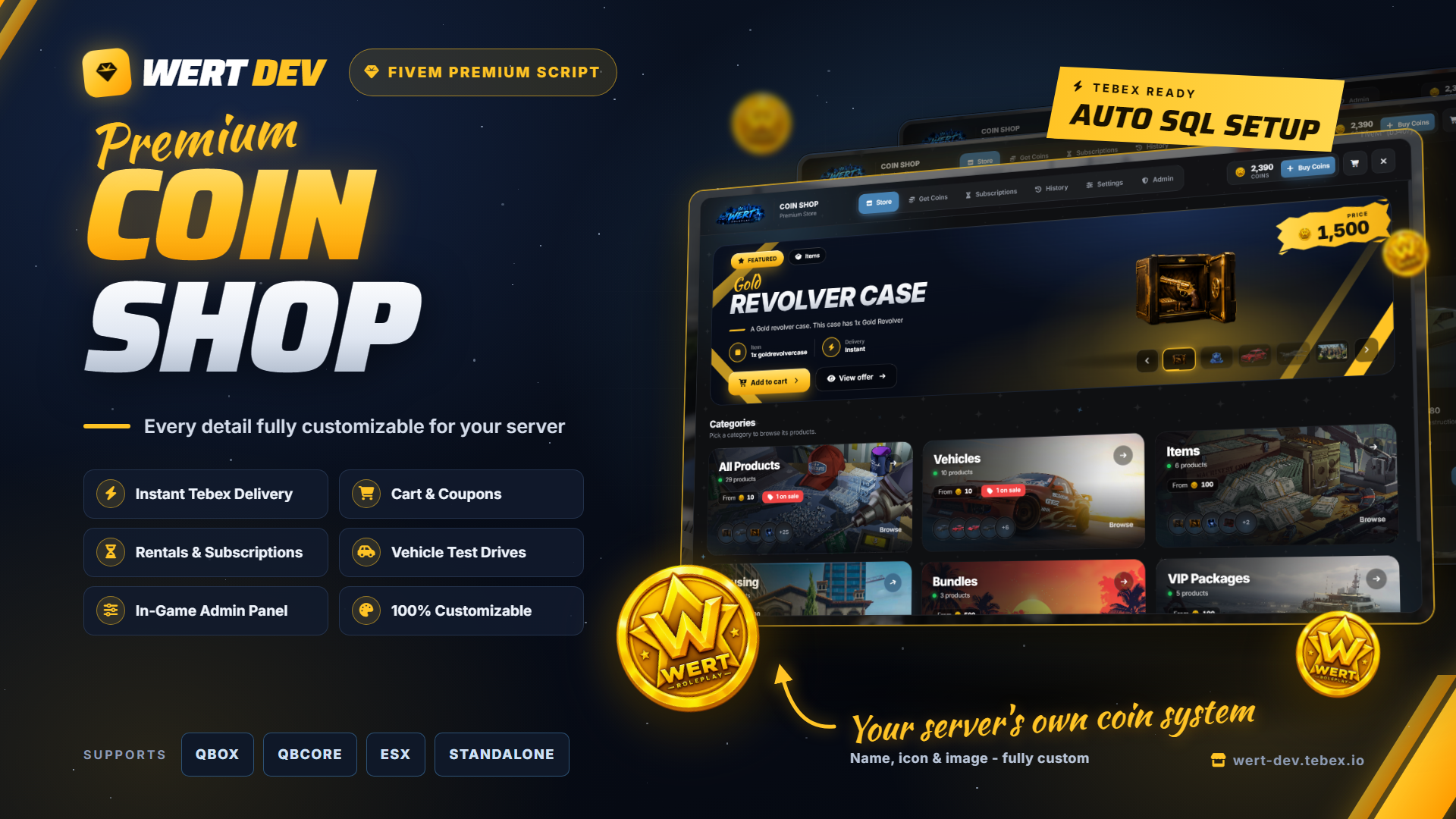 Wert Coin Shop – Premium In-Game Store System