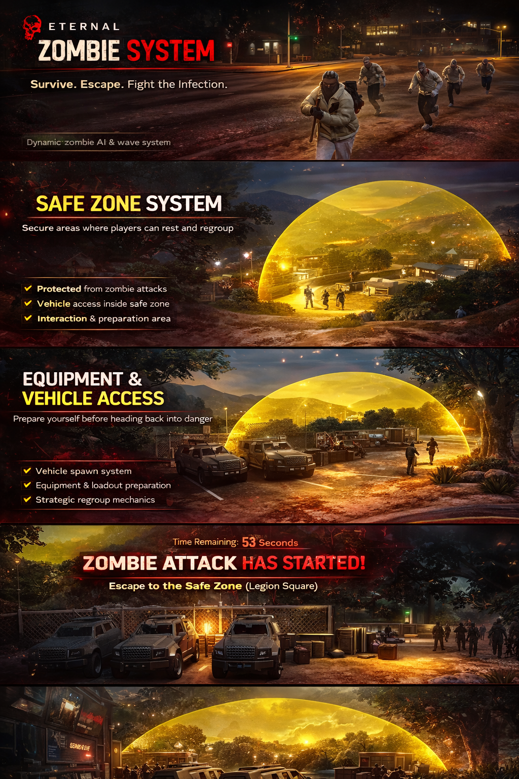 Eternal Ultimate Zombie Event - Multi-Phase Survival Experienc