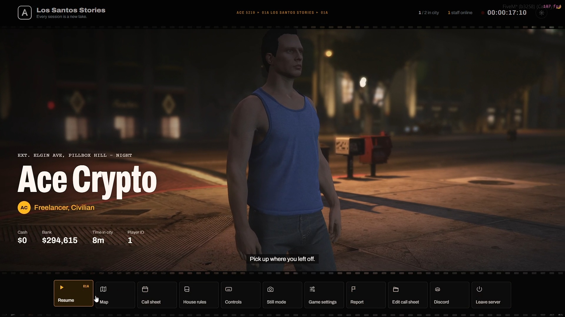 Pause Menu