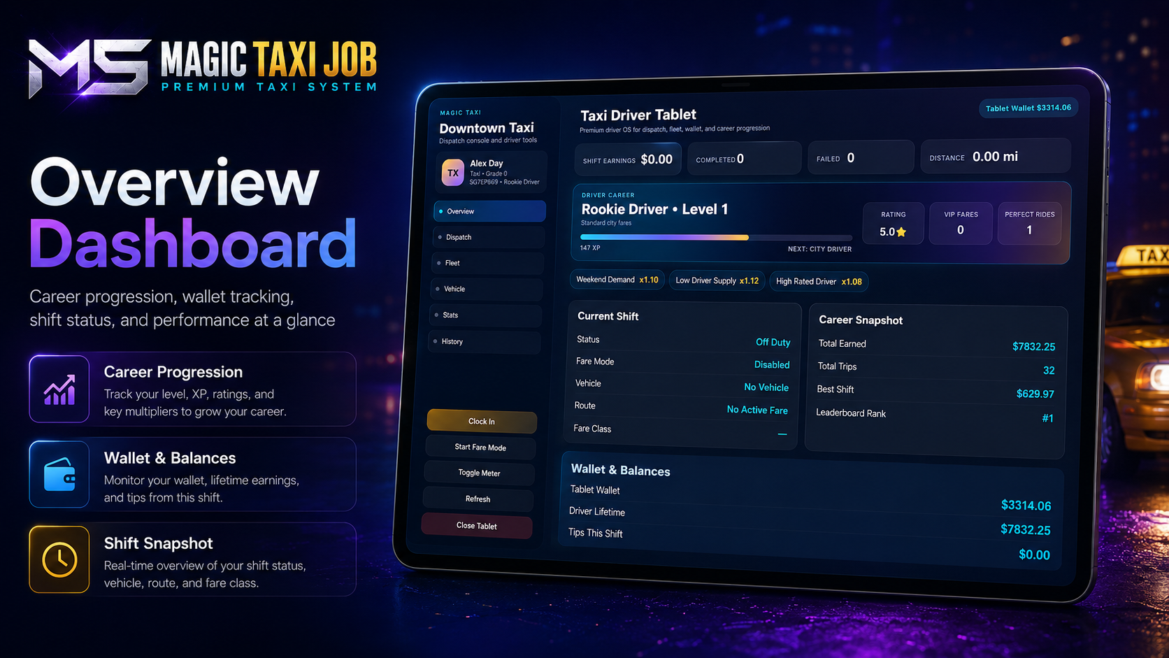 Magic Taxi Job