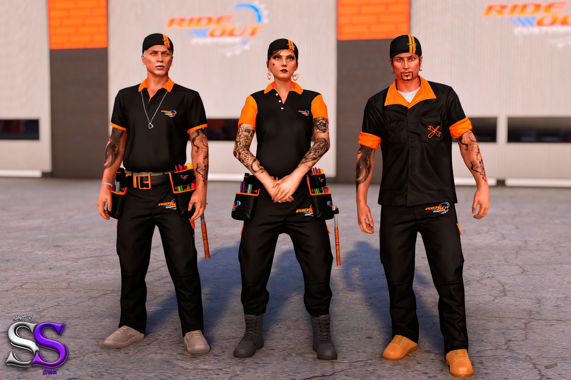 Ride Out Customs Mechanic Clothing Pack
