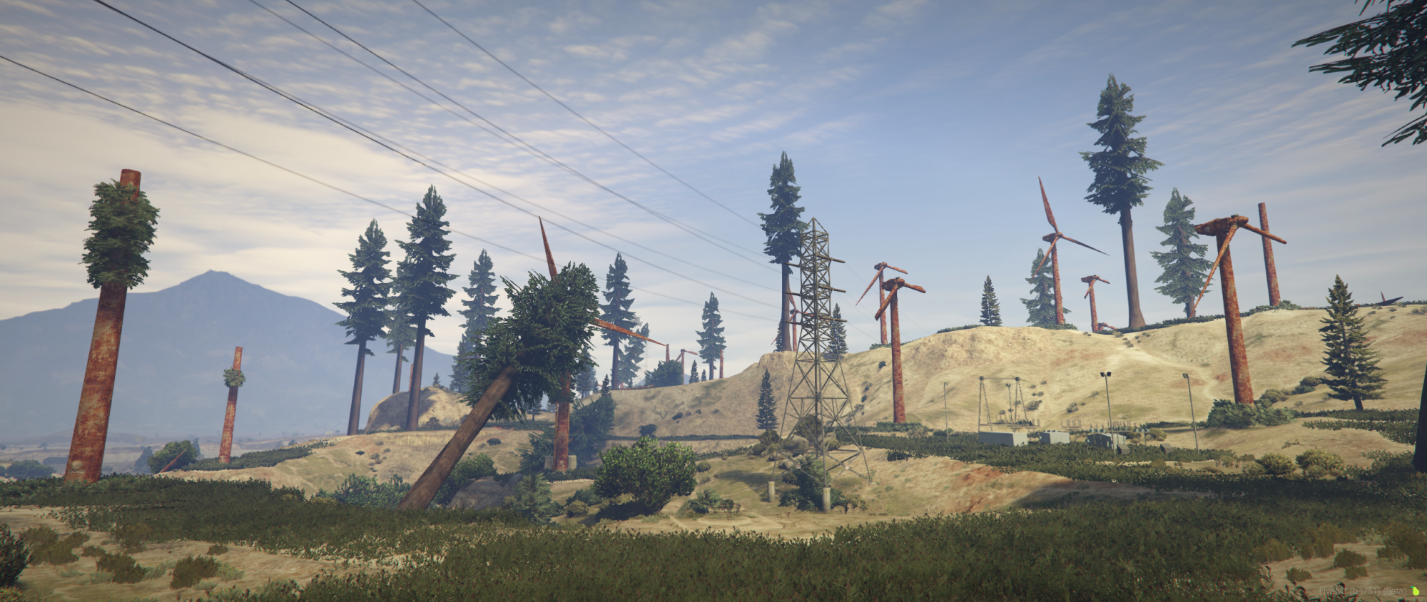 Destroyed Wind Farm | Post-Apocalyptic Map