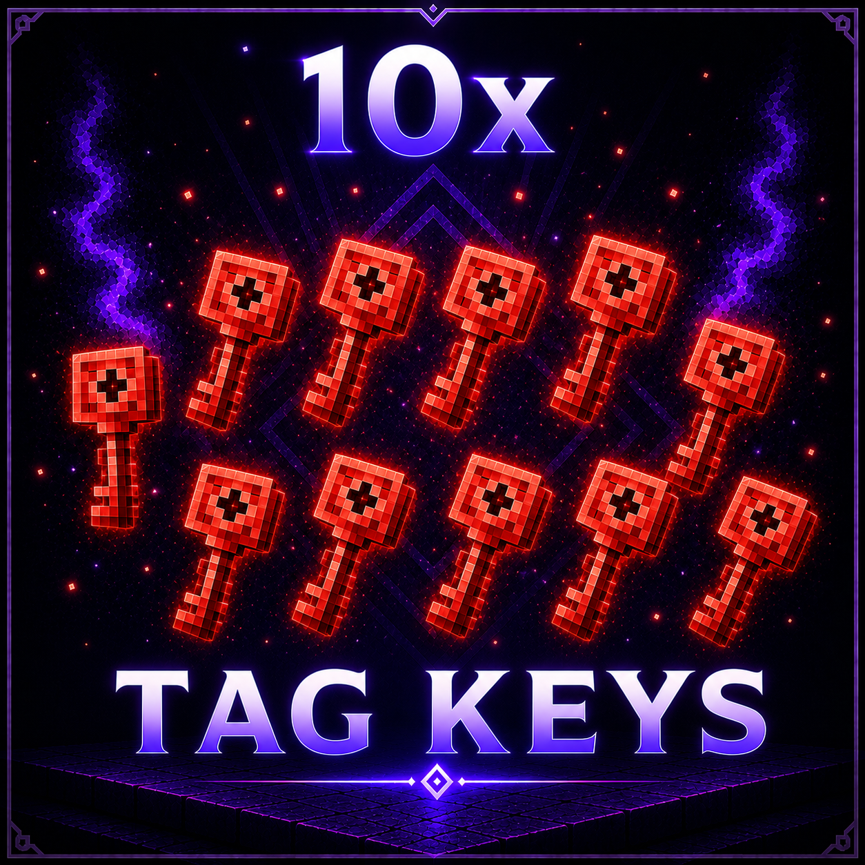 10x Tag Crate Key