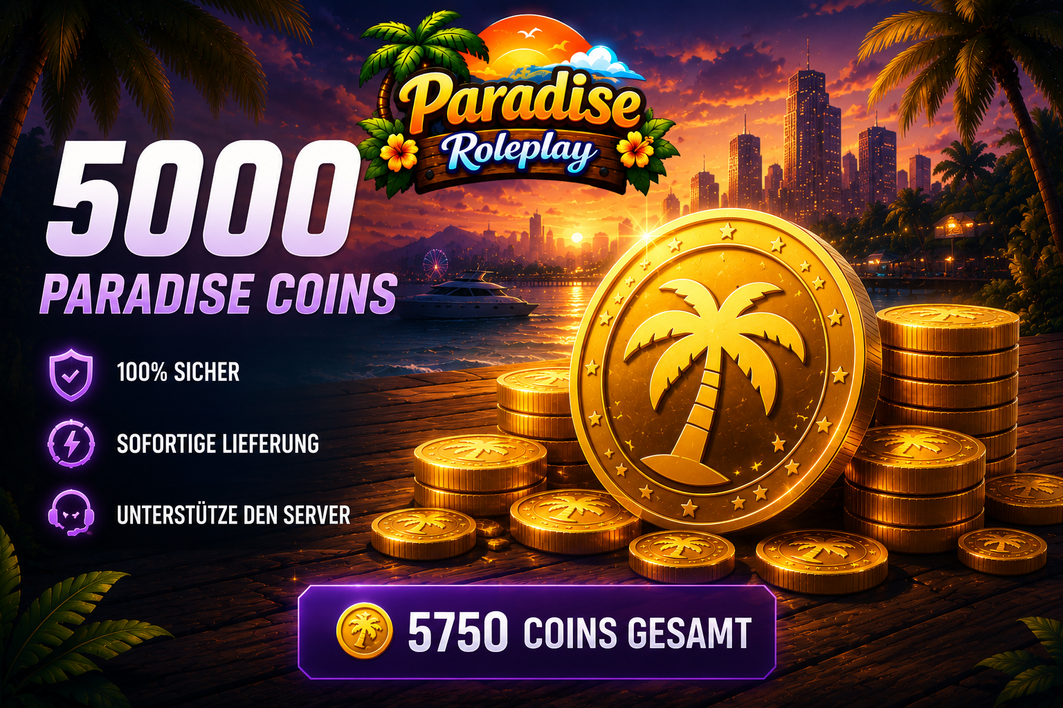 5.000 Paradise Coins
