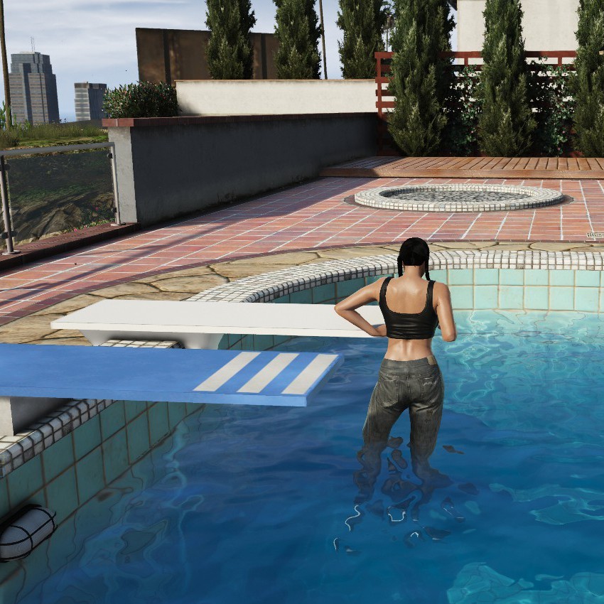 Pool diving board