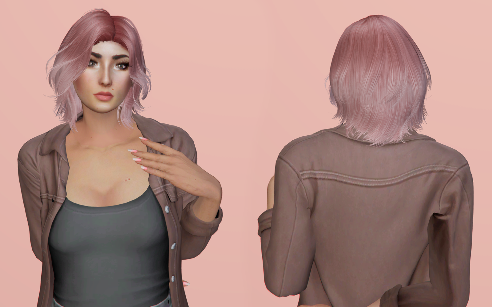 #003 Short Wavy Bob Hairstyle