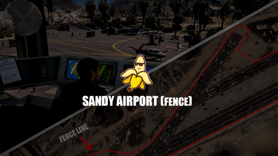 Sandy Airport incl. (Fence) ✈️