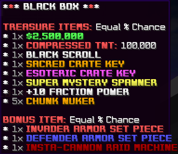 1x BLACK BOX