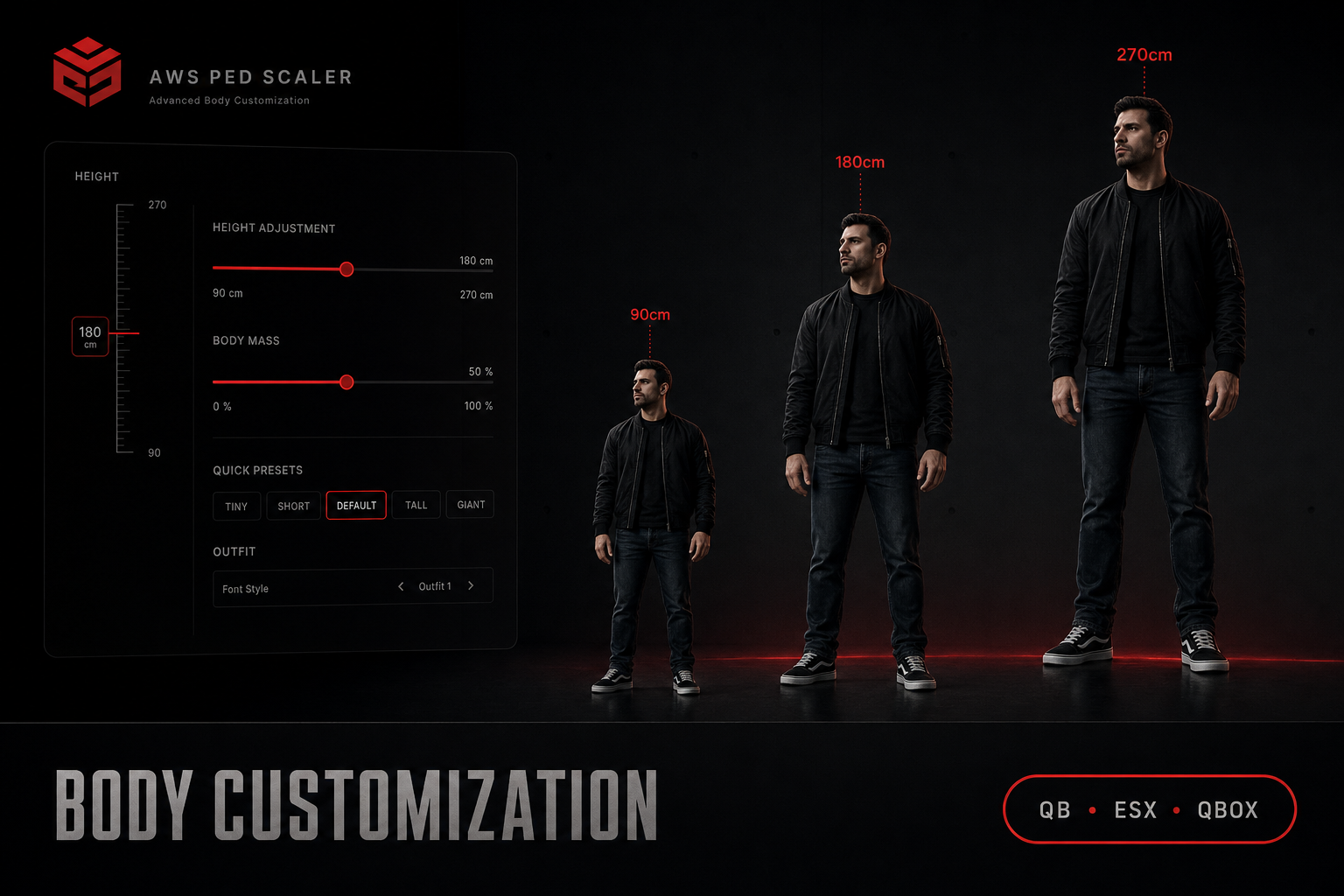 AWS PED SCALER - THE ULTIMATE CHARACTER CUSTOMIZATION SYSTEM