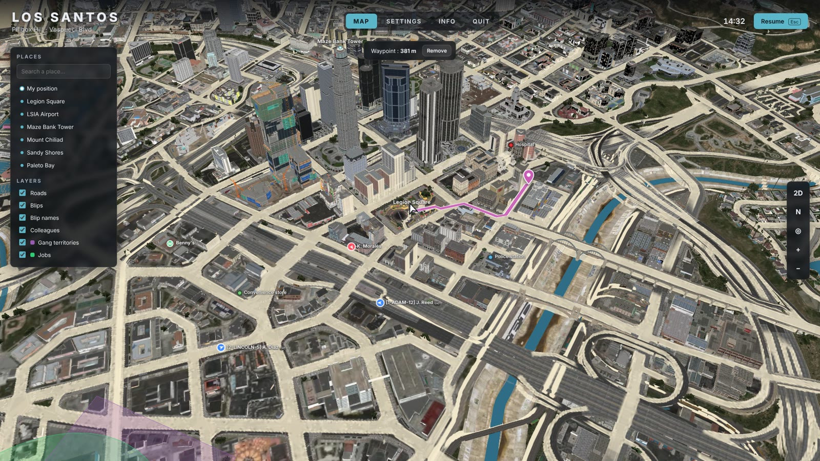 Molo Map 3D — 3D Pause Menu