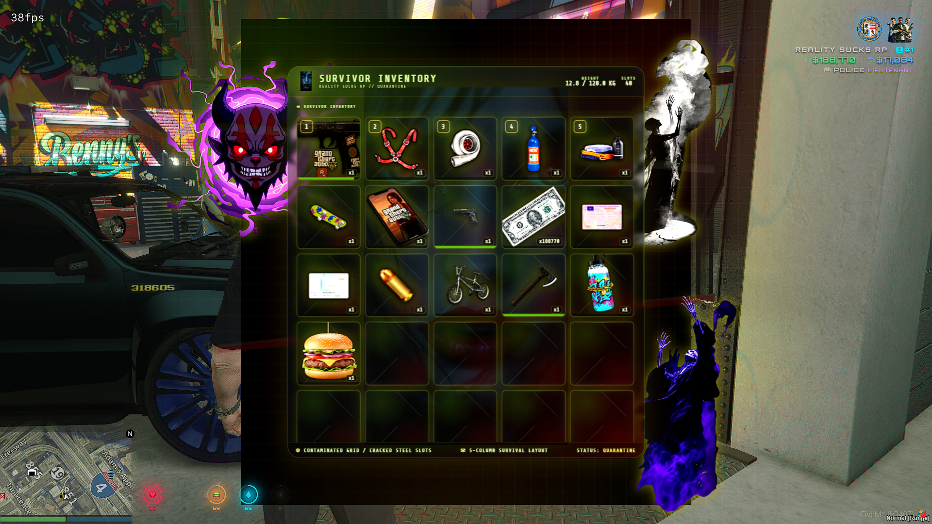 Qb-core reworked zombie menu style for zombie core