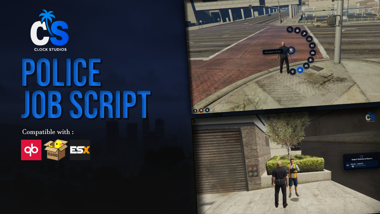 🚔 FIVEM POLICE JOB SCRIPT