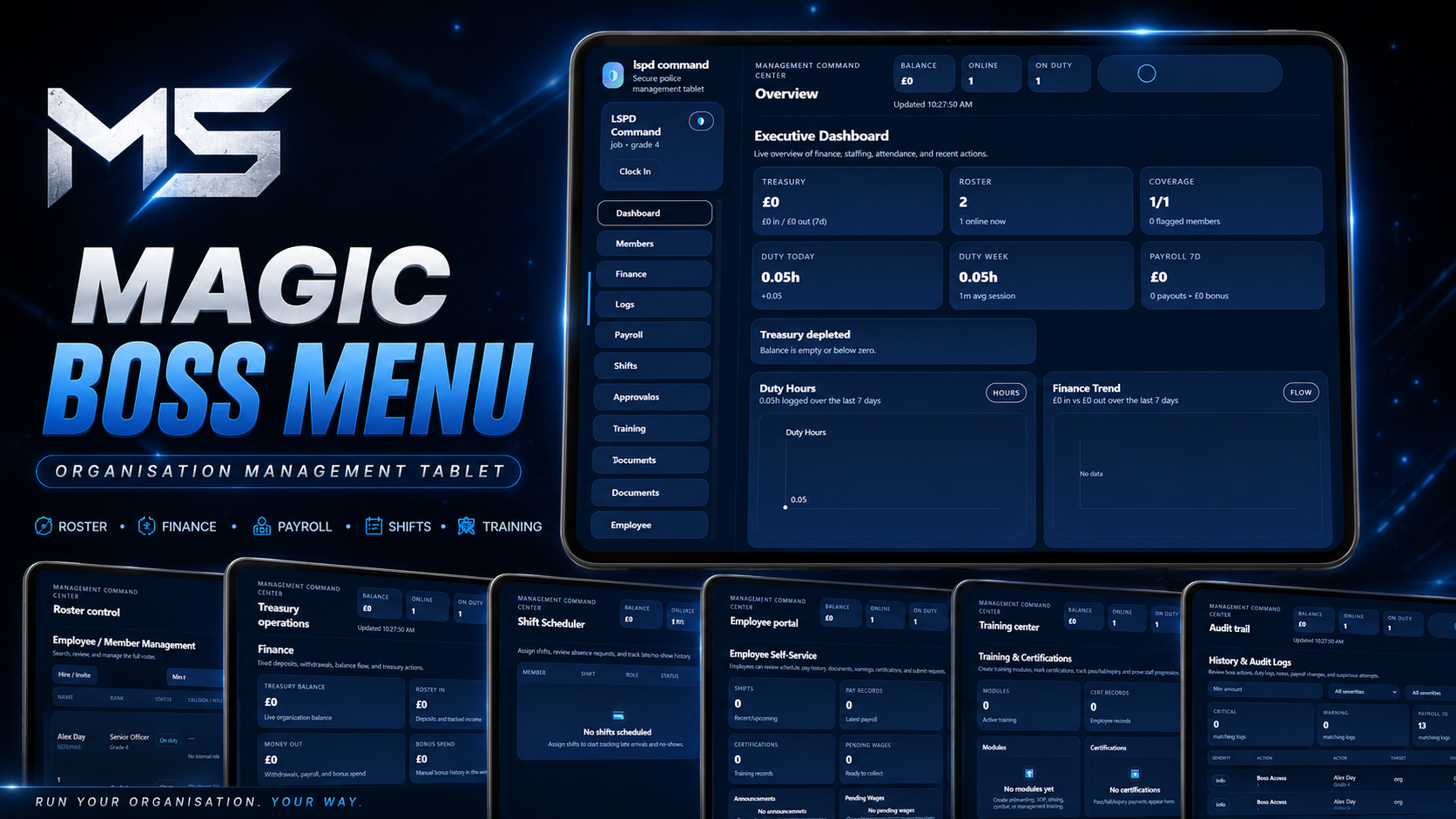 Magic Boss Menu – FiveM Business Management System