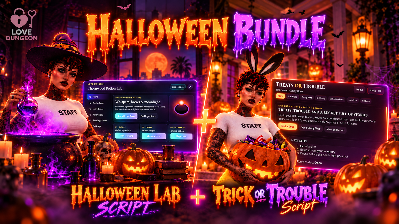 Halloween Bundle 🎃 | Halloween Lab + Trick or Trouble Scripts | QBCore + ESX