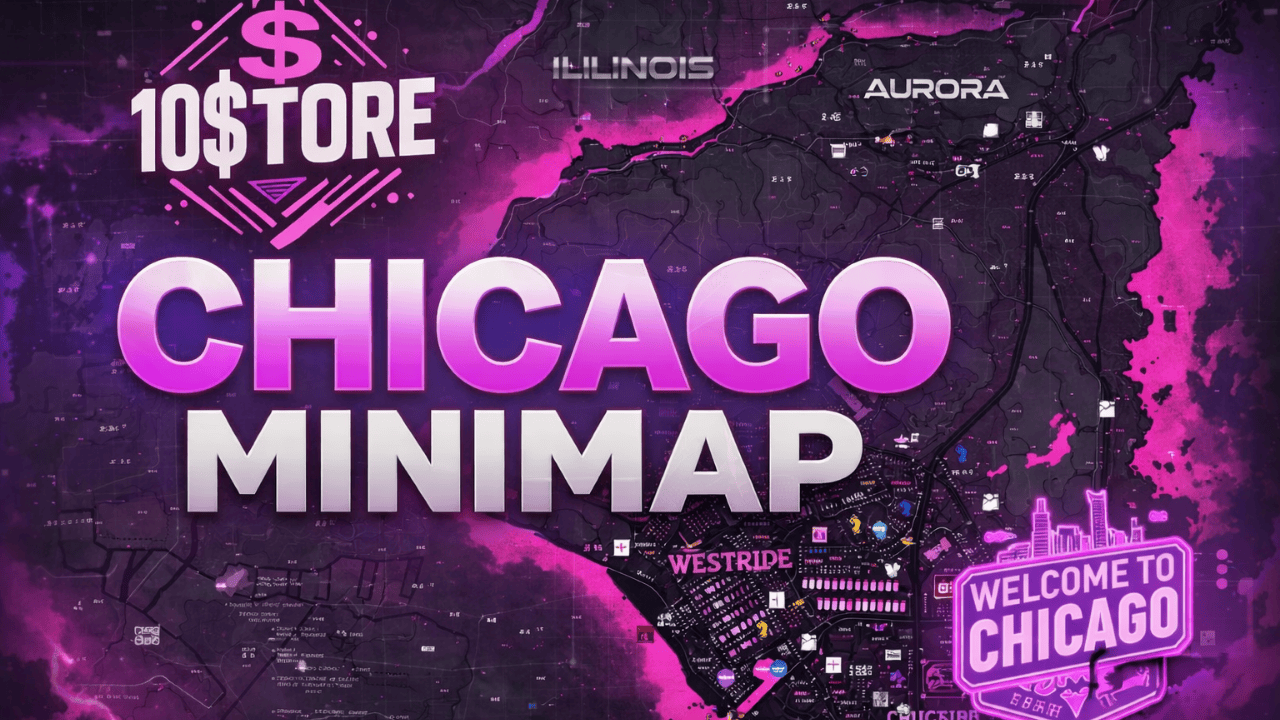 PINK CHICAGO MINIMAP FIVEM