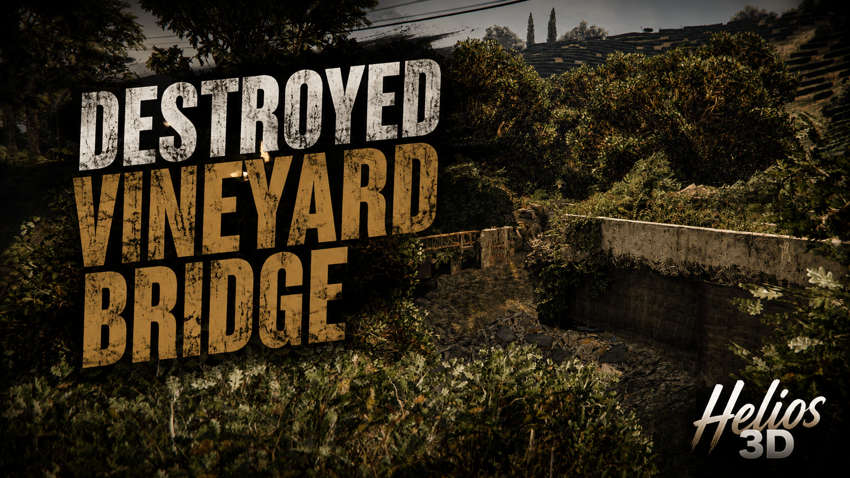 Destroyed Vineyard Bridge | Post-Apocalypse Map