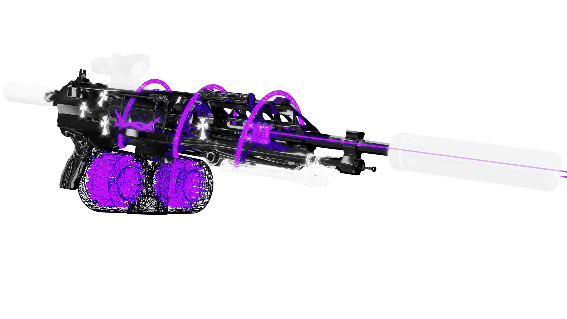 Fivem M4 WHITE CROSS