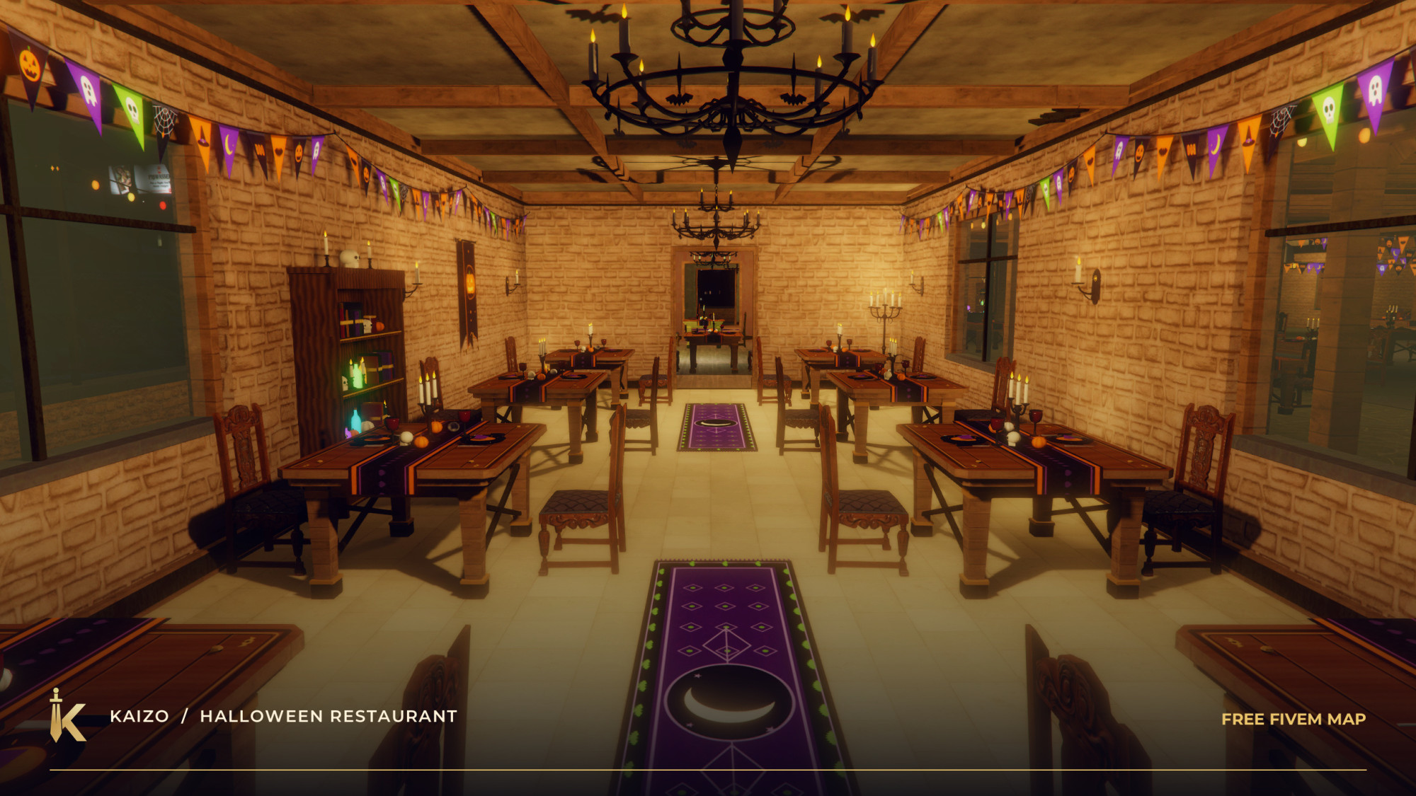 KAIZO Halloween Restaurant — Free FiveM Map