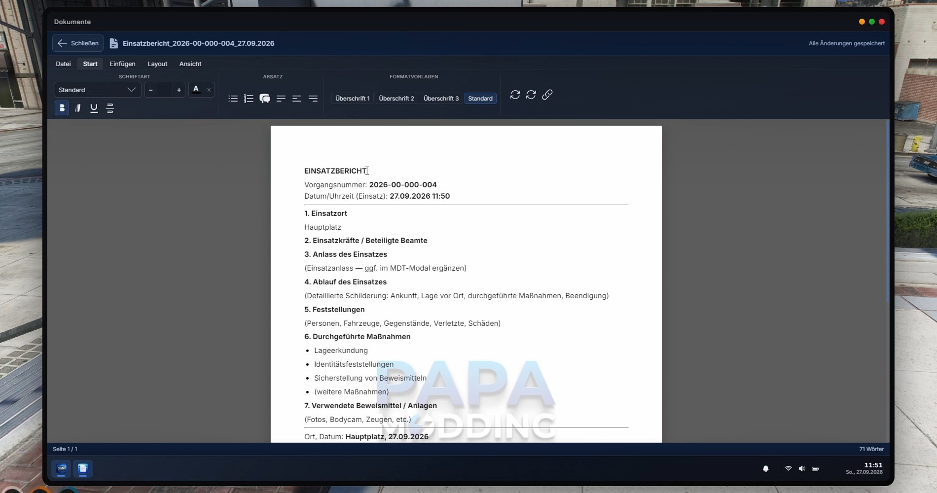 Ultimatives Polizei MDT Screenshot 4