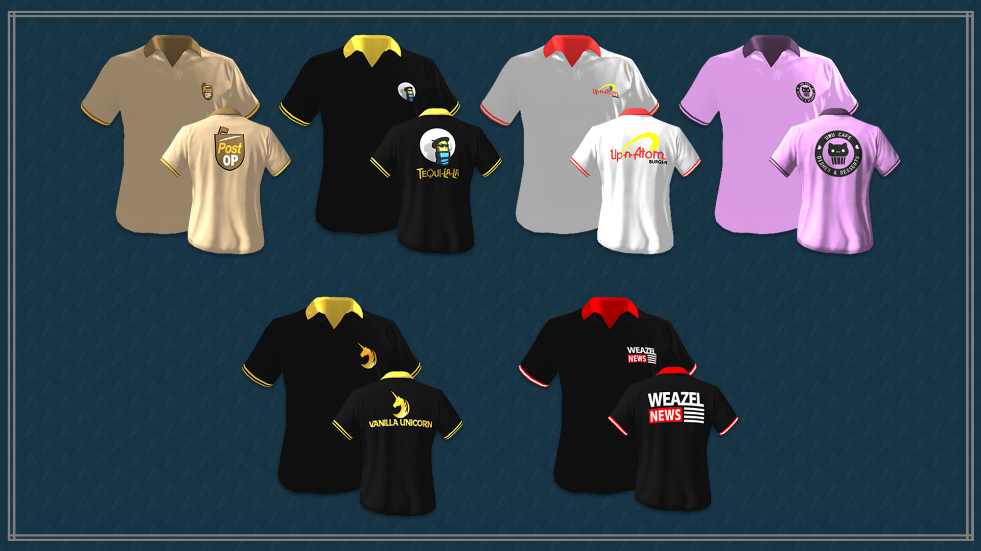 Lore-friendly Business Polo Shirts & Hats