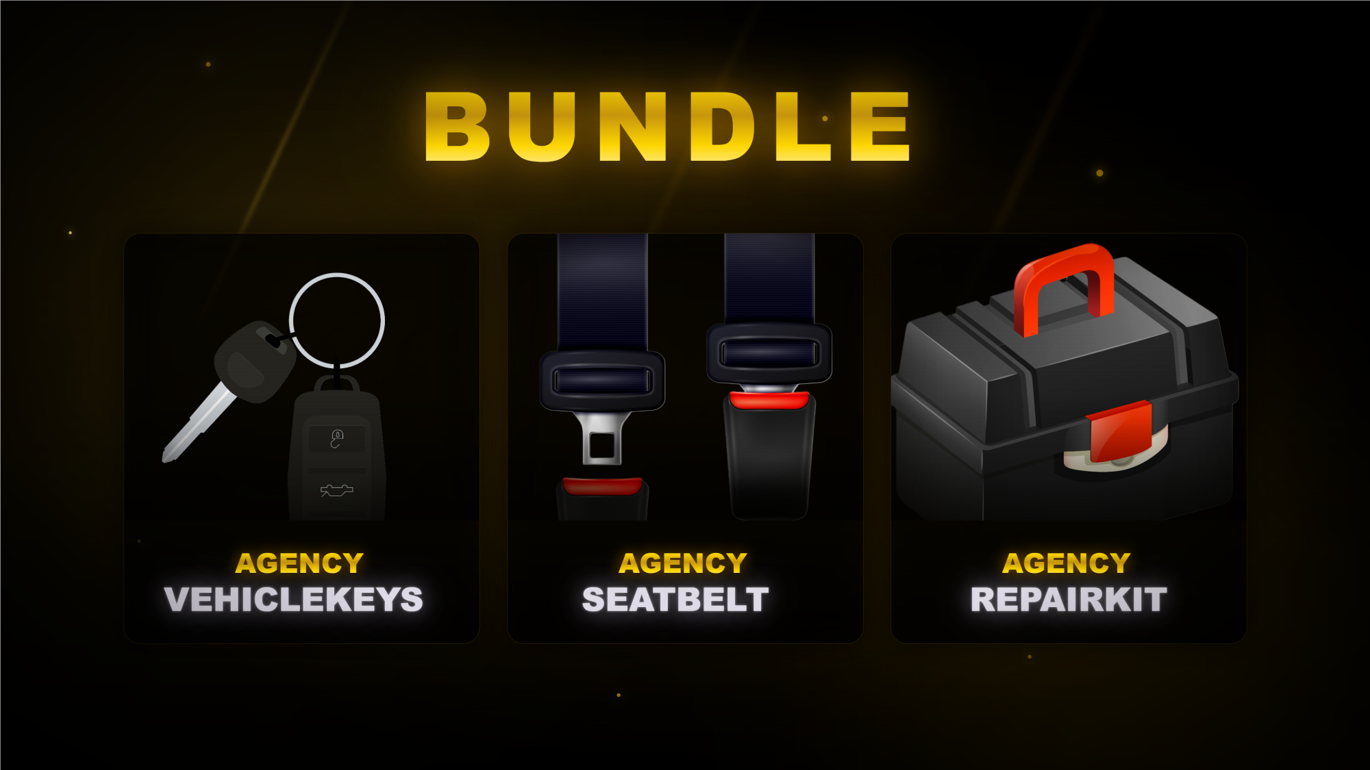 THE ULTIME VEHICLE BUNDLE | Vehicleskeys + Seatbelt + Repairkit QB/ESX