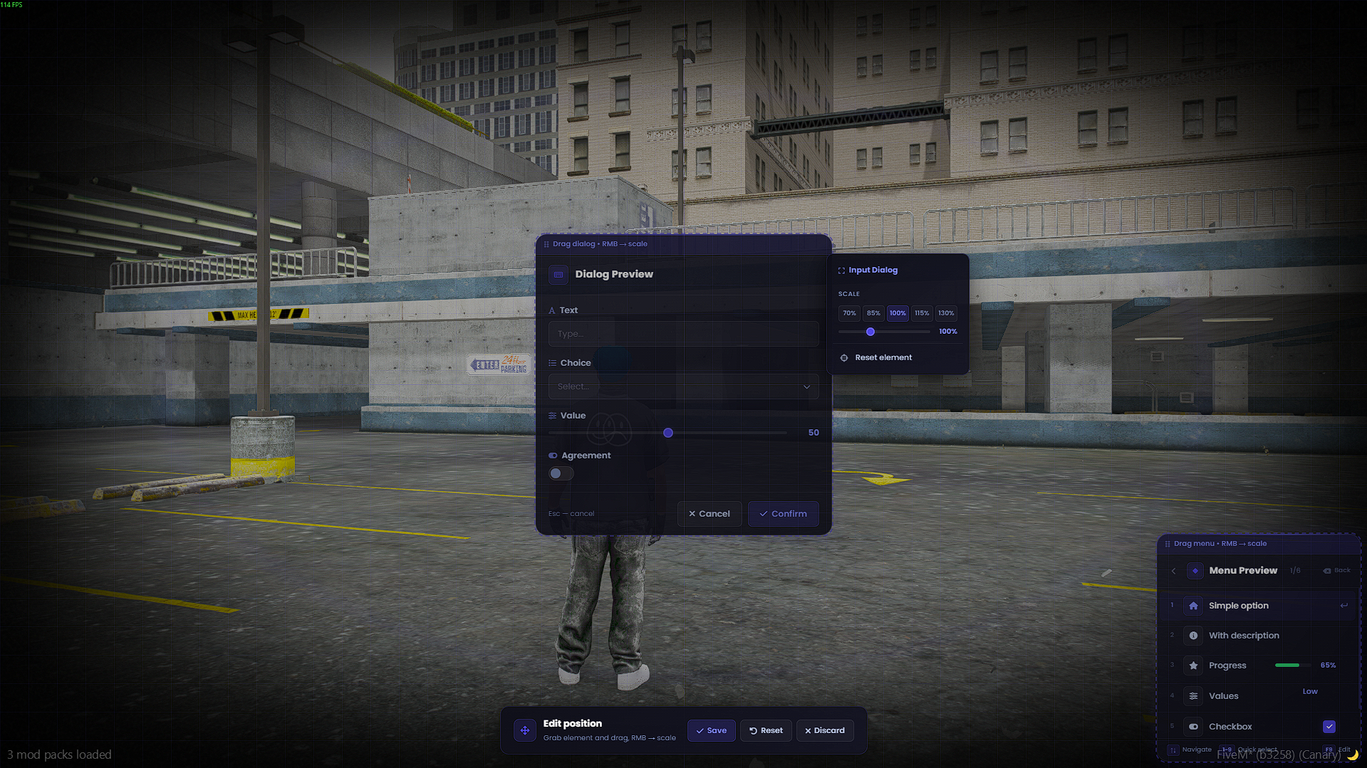 Menu System Escrowed [ESX, QB, QBOX, STANDALONE]