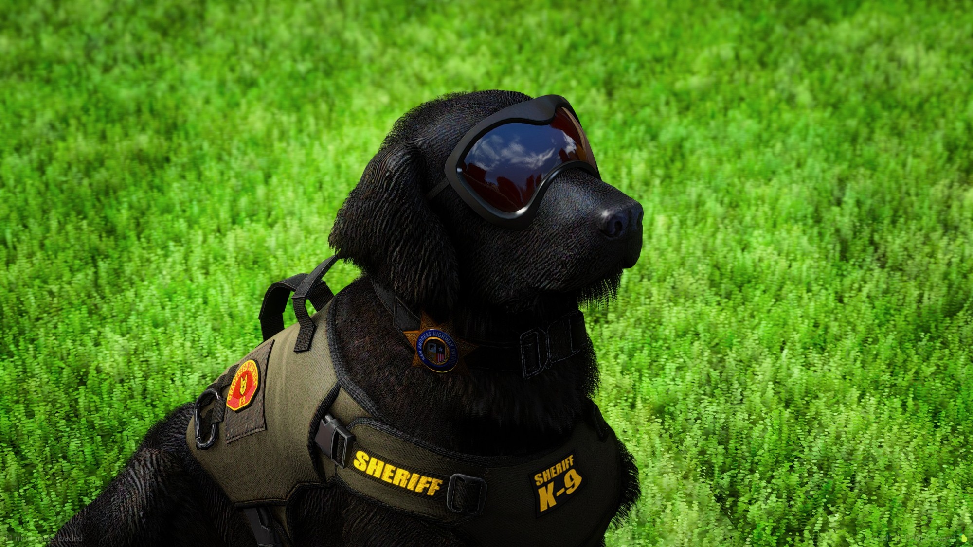 Golden Labrador Retriever Police K9