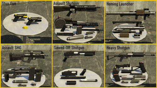 Weapon parts (props)
