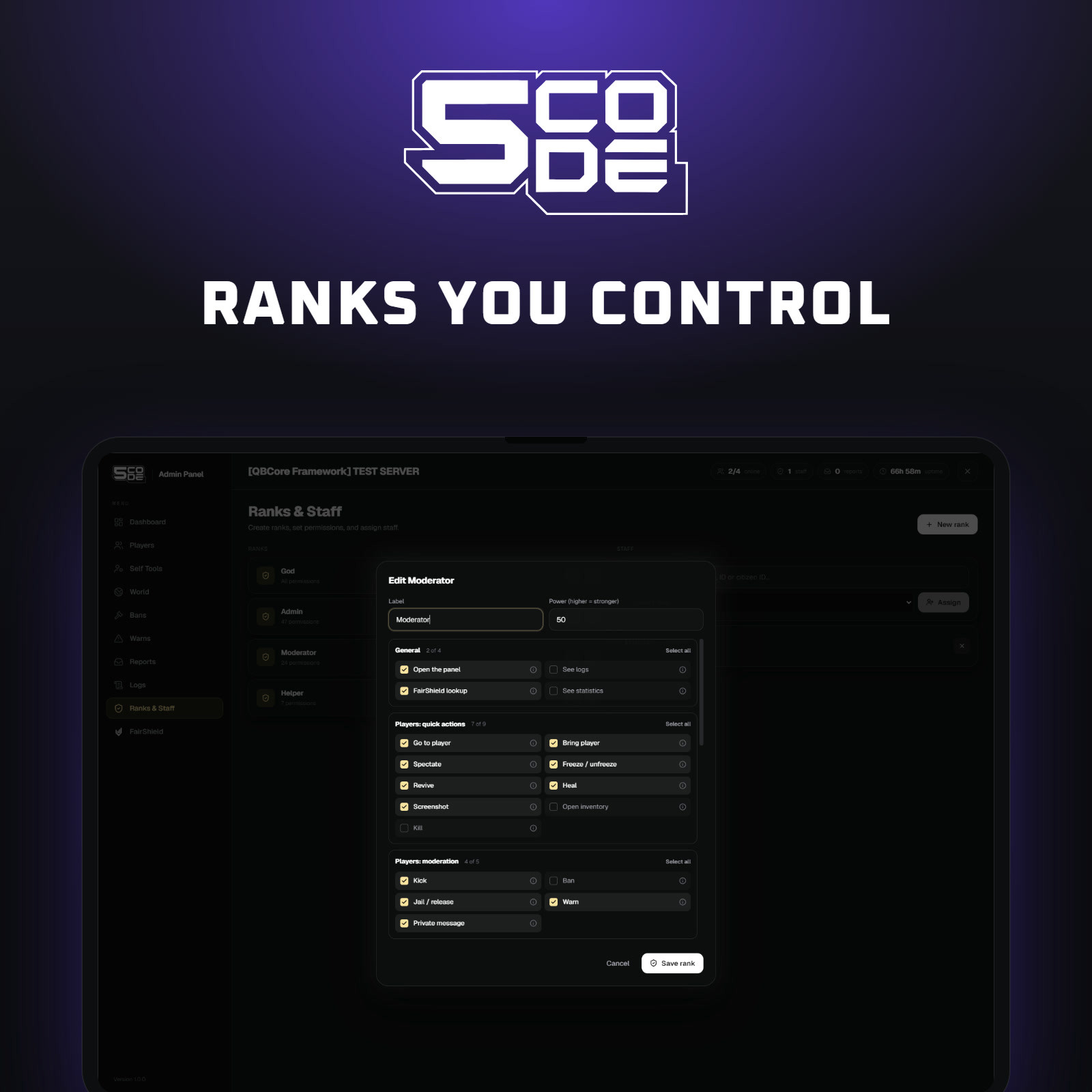 5CODE Admin Panel
